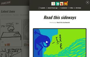 Over 1600 comic jams with new art added daily