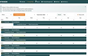 Plan the season by focus skills, carried into every training event