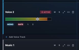 studioeditor.io pro mode audio track boxes