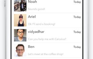 Message tutors on the go!