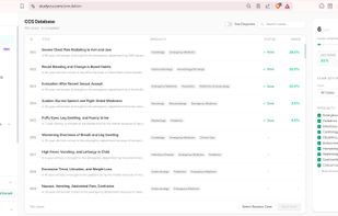 CCS Database - Practice 100+ realistic cases with scoring feedback. Browse cases by specialty, track completion status and grades, and master clinical decision-making with detailed performance analytics.