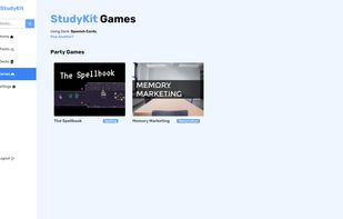 StudyKit Party Games. Used to start online party games for studying in realtime