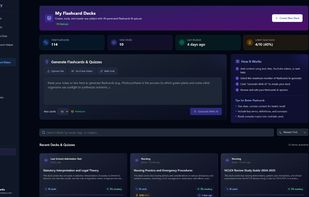 AI Test Prep - Dashboard