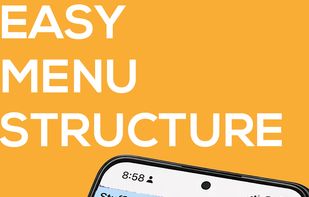 Easy menu structure