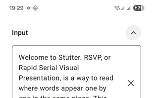Stutter screenshot 1