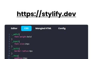 Css is minified as much as possible.