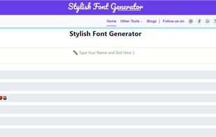 Stylish Font Generator 