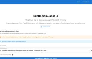 SubdomainRadar screenshot 1