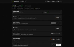 Submit JSON screenshot 2