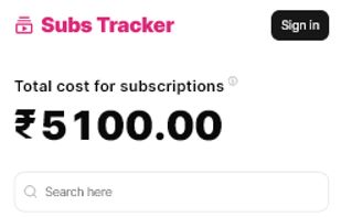 Subs Tracker screenshot 1