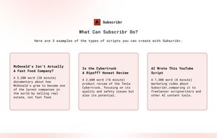 Subscribr screenshot 2