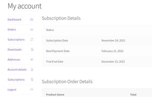 Subscriptions For WooCommerce Pro screenshot 3