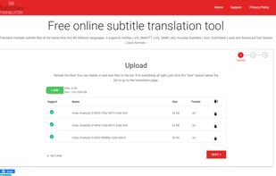 Translates 20 files at once.