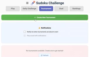 Sudoku Challenge - Creating a Tournament