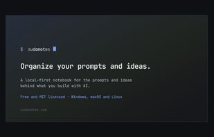 sudonotes screenshot 1