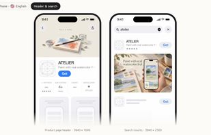 Header & search preview: see the new App Store header (3840×1646) and search result image (3840×2560) in place.