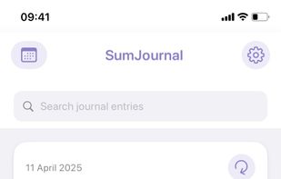 sumjournal home view