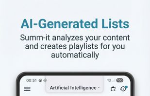 Smart AI playlists for better organization