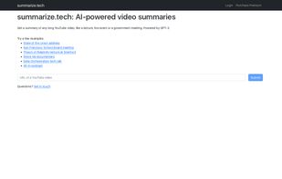 summarize.tech screenshot 1
