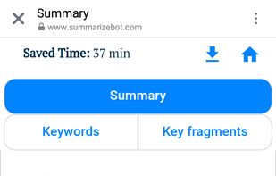 SummarizeBot API screenshot 1