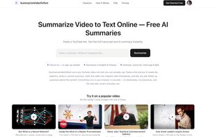 SummarizeVideoToText screenshot 1