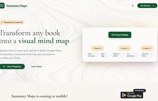 Summary Maps Landing Page
