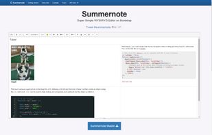 Summernote screenshot 1
