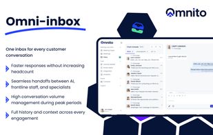 Omni-Inbox — one place for every conversation across chat, email, and SMS

