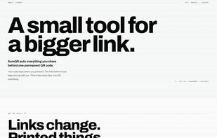 QR stays the same forever. Links can be edited.