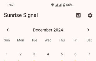 Sunrise Signal screenshot 1