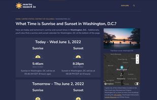 SunriseSunset.io screenshot 1