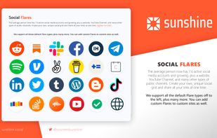 The average person now has 7.6 active social media accounts and growing, plus a website, YouTube Channel, and many other types of public channels. Create your own, unique social grid and share all your links at one time.
