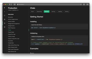 Supabase screenshot 1