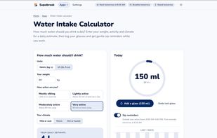 Water Intake Calculator