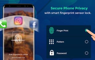 Secure Phone Privacy with smart fingerprint sensor lock