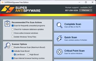 SUPERAntiSpyware Professional X screenshot 1