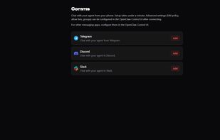 Channels where you can communicate with your SuperClaw