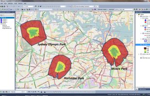 SuperGIS Desktop with  rich GIS analyze tools