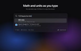 Quick math and unit conversions