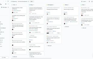 Kanban board view for engineering teams
