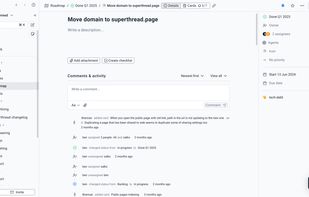 Example of a card (task) 