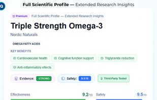 SupplementIQ AI Scientific Profile