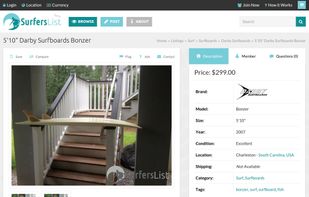 SurfersList screenshot 2