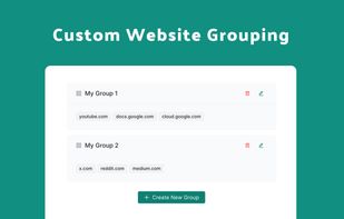 Custom Website Grouping