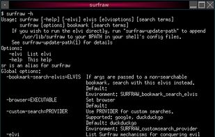 Surfraw screenshot 1