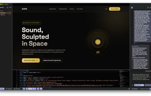Responsive dark mode website.