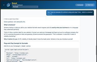Confused about a report recommendation? Surmado Scout breaks everything down in plain English. Technical SEO made actionable.