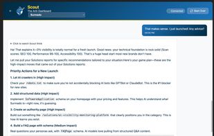 TL;DR Surmado Scout reads every word of your reports, so you don't have to. It becomes a business sidekick, growing smarter with every report you run.