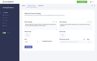 Survey Options - Messaging