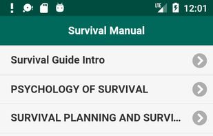 Survival Manual App screenshot 1